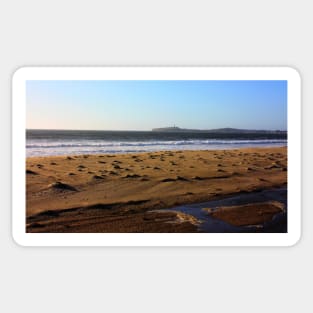 A View of the Radar from Half Moon Bay Beach. California 2009 Sticker